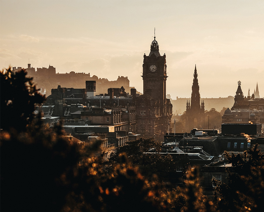 Edinburgh gesehen von Carlton Hill